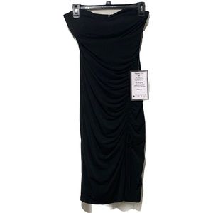 NWT Drawstring, Sweetheart, Mini Black Dress